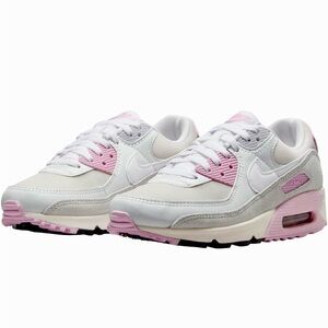 Women's Nike Air Max 90 White Sail Med Soft Pink size 7